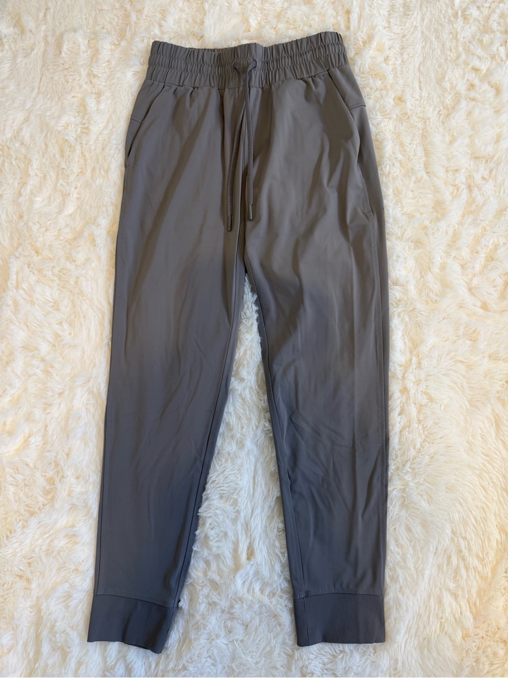 Women's Grey Drawstring Jogger Pants